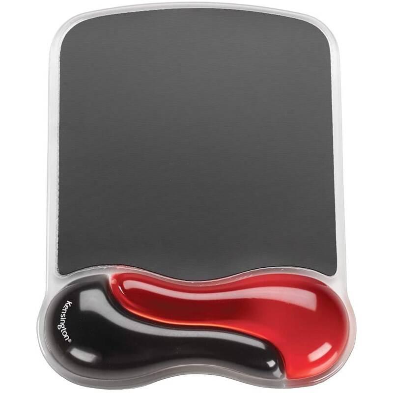Podložka pod myš KENSINGTON Duo Gel s opěrkou zápěstí černá červená
