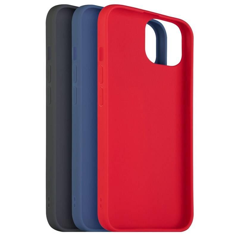 Set krytů na mobil FIXED Story na Apple iPhone 13 černý červený modrý