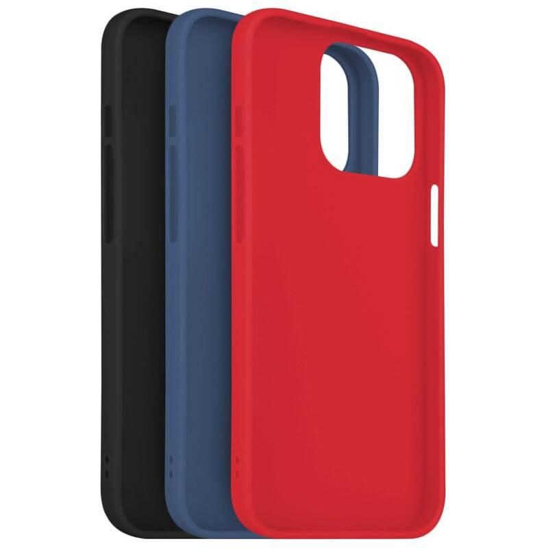 Set krytů na mobil FIXED Story na Apple iPhone 13 Pro černý červený modrý