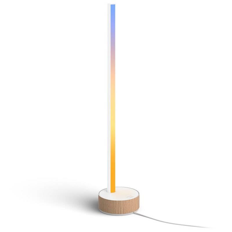 Stolní LED lampička Philips Hue Gradient Signe - dub