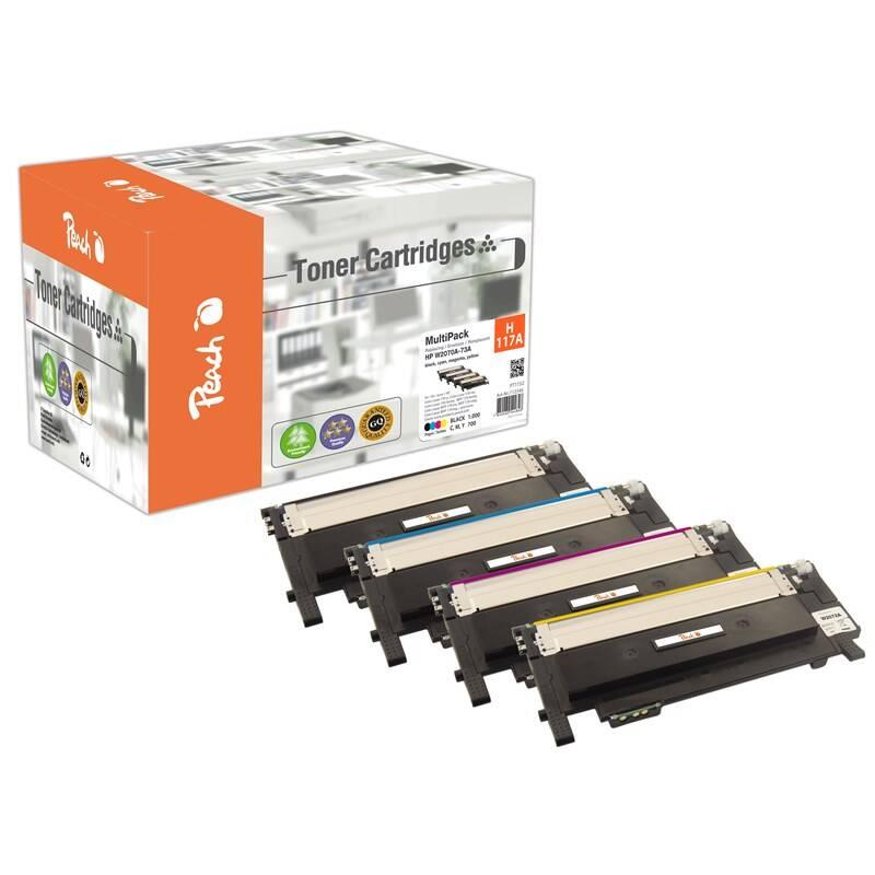 Toner Peach HP No 117A MultiPack, 1x1000, 3x 700 stran, CMYK, Toner, Peach, HP, No, 117A, MultiPack, 1x1000, 3x, 700, stran, CMYK