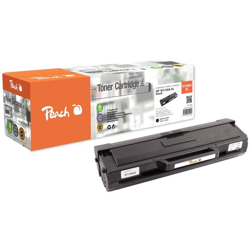 Toner Peach HP W1106A, No 106A XL, 2000 stran černý