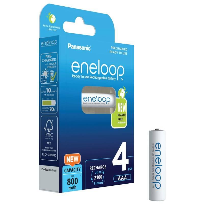 Baterie nabíjecí Panasonic Eneloop AAA, HR03, 800mAh, Ni-MH, blistr 4ks, Baterie, nabíjecí, Panasonic, Eneloop, AAA, HR03, 800mAh, Ni-MH, blistr, 4ks