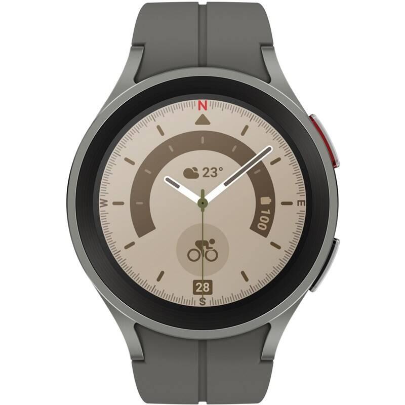 Chytré hodinky Samsung Galaxy Watch5 Pro 45mm šedé