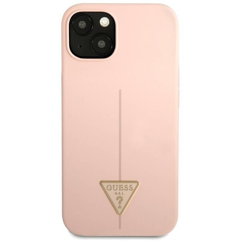 Kryt na mobil Guess Line Triangle na Apple iPhone 13 růžový, Kryt, na, mobil, Guess, Line, Triangle, na, Apple, iPhone, 13, růžový