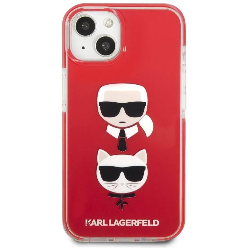 Kryt na mobil Karl Lagerfeld Karl and Choupette Heads na Apple iPhone 13 červený, Kryt, na, mobil, Karl, Lagerfeld, Karl, Choupette, Heads, na, Apple, iPhone, 13, červený