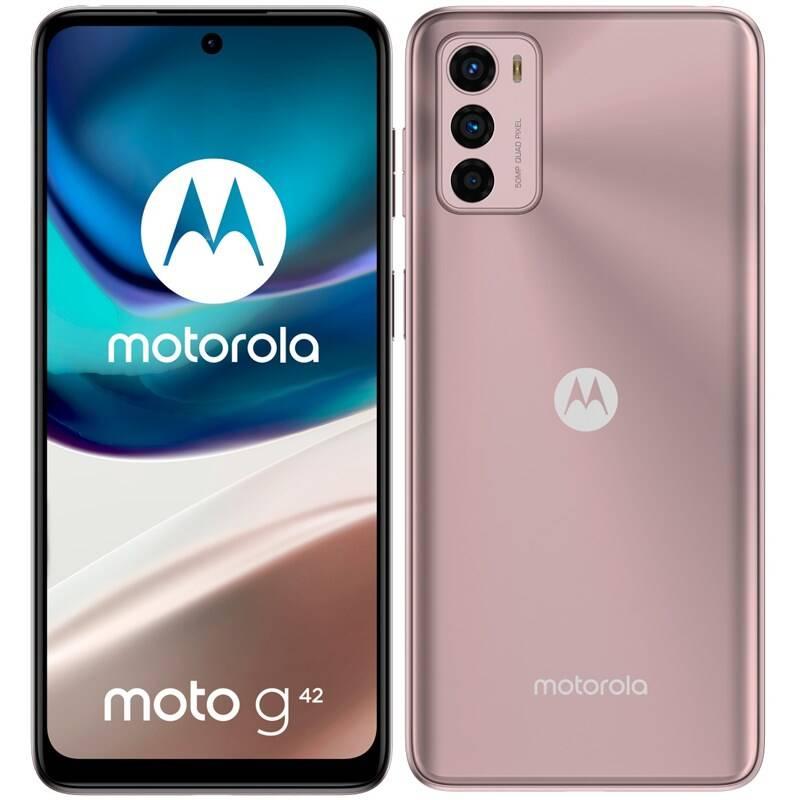 Mobilní telefon Motorola Moto G42 6GB 128GB - Metallic Rose, Mobilní, telefon, Motorola, Moto, G42, 6GB, 128GB, Metallic, Rose