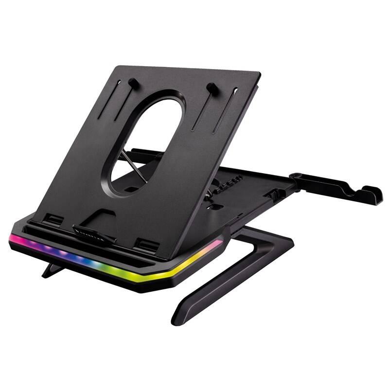 Podstavec pro notebooky SureFire Portus X1 RGB, 17,3" černý