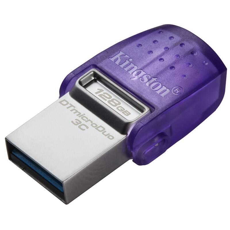 USB Flash Kingston DataTraveler microDuo 3C 128GB fialový