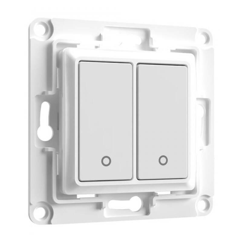 Vypínač Shelly WS2, 2tlačítkový, bez rámečku