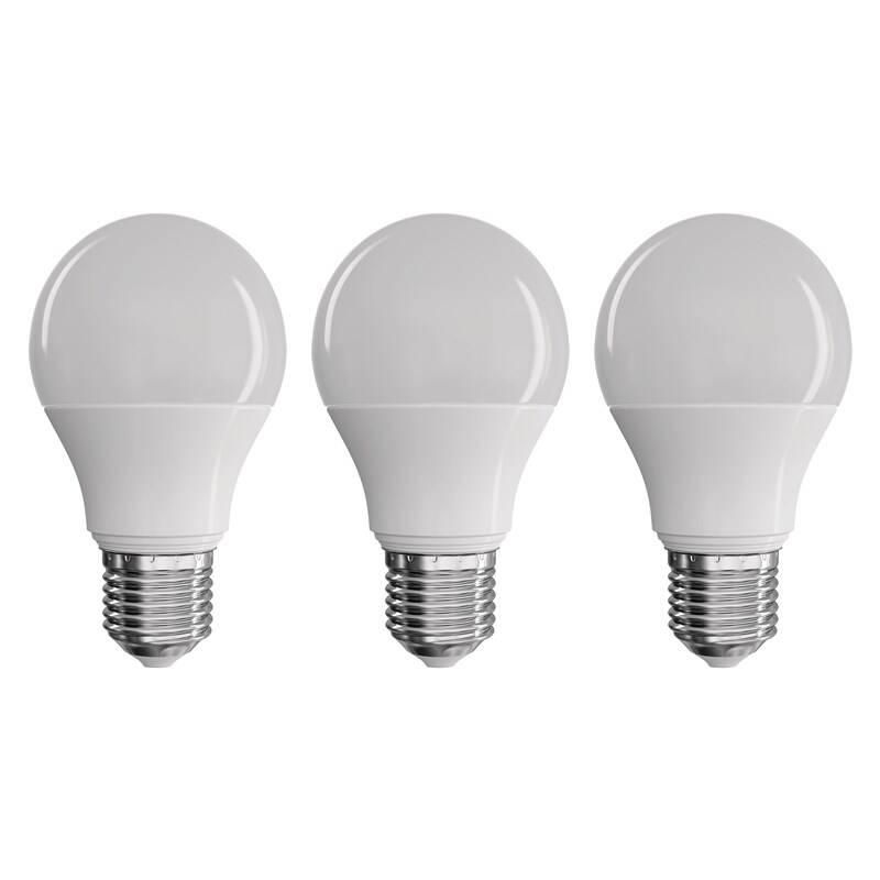 Žárovka LED EMOS True Light, klasik, 7,2W, E27, teplá bílá, 3 ks
