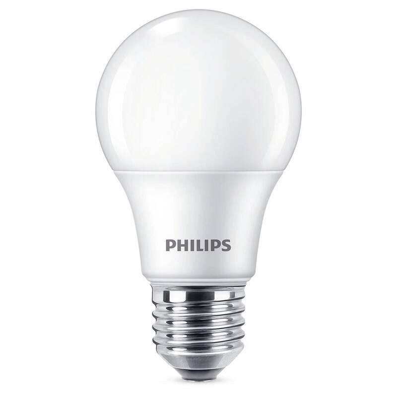 Žárovka LED Philips klasik, 8W, E27, teplá bílá