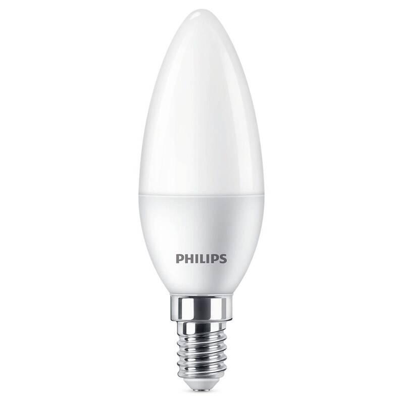 Žárovka LED Philips svíčka, 5W, E14, teplá bílá