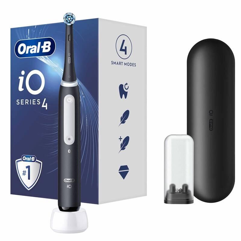 Zubní kartáček Oral-B iO Series 4 Matt Black, Zubní, kartáček, Oral-B, iO, Series, 4, Matt, Black