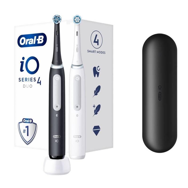 Zubní kartáček Oral-B iO Series 4 Matt Black Quite White DUO Pack
