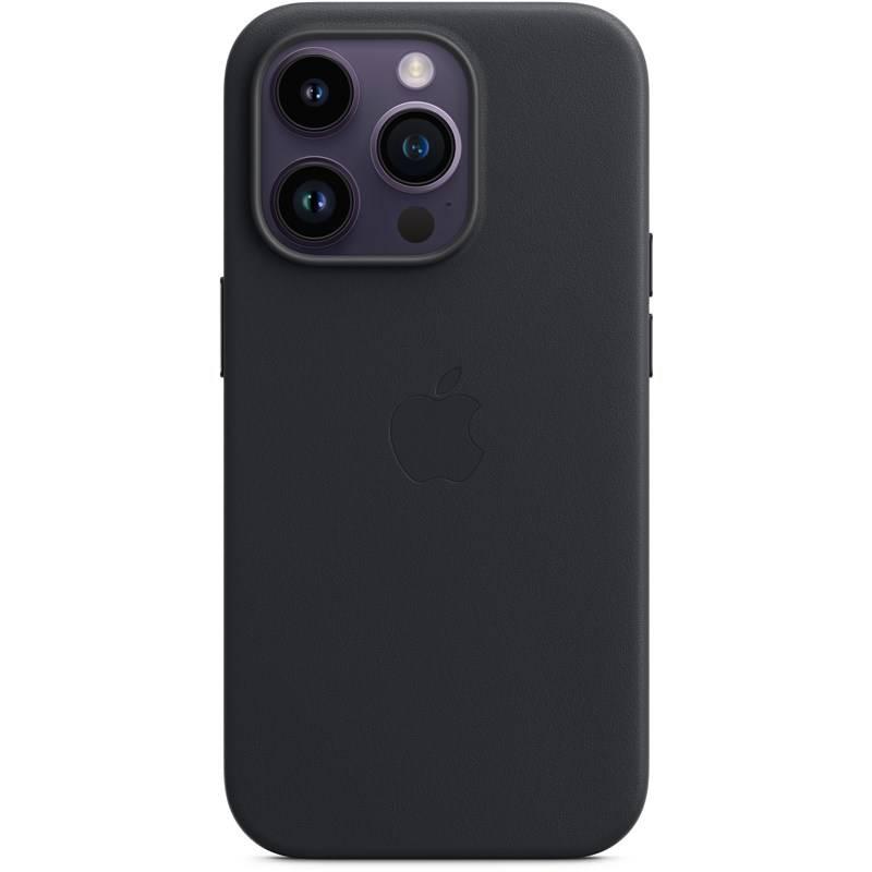 Kryt na mobil Apple Leather Case s MagSafe pro iPhone 14 Pro - temně inkoustový