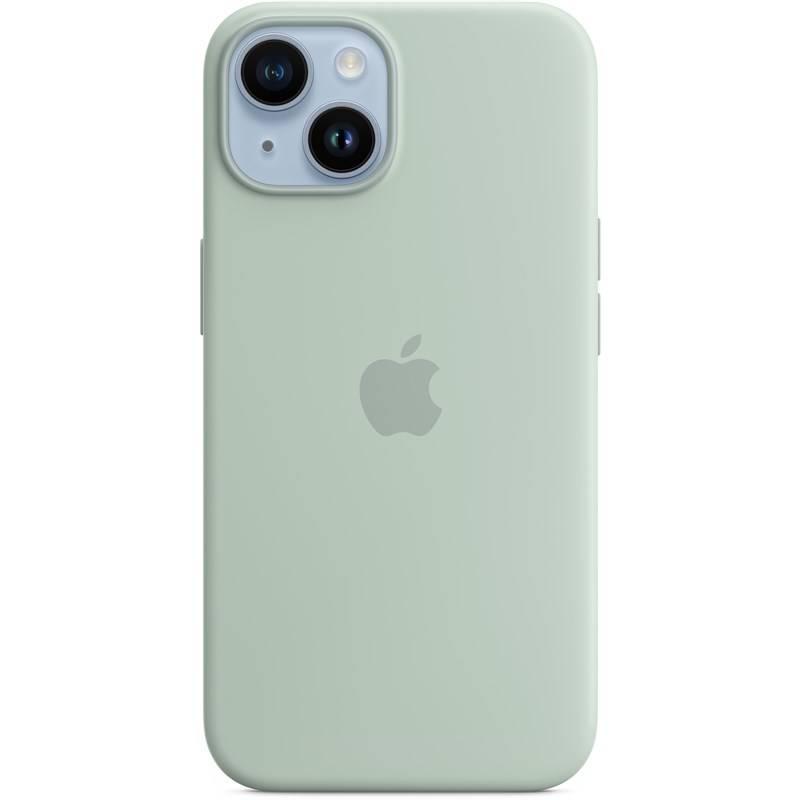 Kryt na mobil Apple Silicone Case s MagSafe pro iPhone 14 - dužnatkově modrý, Kryt, na, mobil, Apple, Silicone, Case, s, MagSafe, pro, iPhone, 14, dužnatkově, modrý