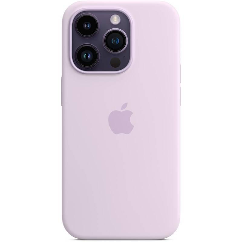 Kryt na mobil Apple Silicone Case s MagSafe pro iPhone 14 Pro - šeříkově modrý