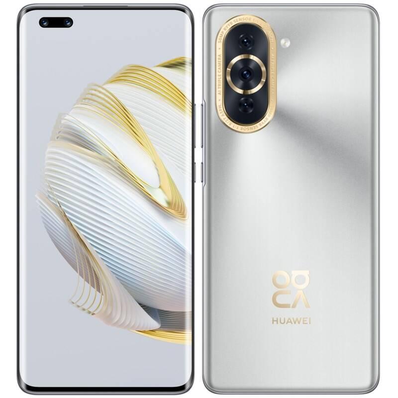 Mobilní telefon Huawei nova 10 Pro stříbrný, Mobilní, telefon, Huawei, nova, 10, Pro, stříbrný