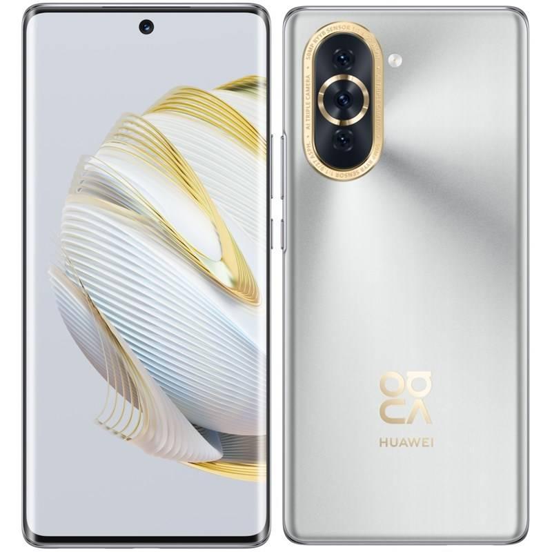 Mobilní telefon Huawei nova 10 stříbrný, Mobilní, telefon, Huawei, nova, 10, stříbrný