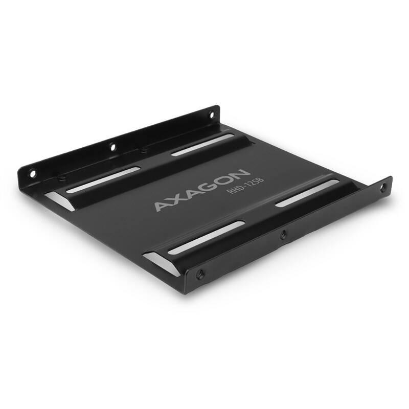 Rámeček Axagon kovový, pro 1x 2.5" HDD SSD do 3.5" pozice černá