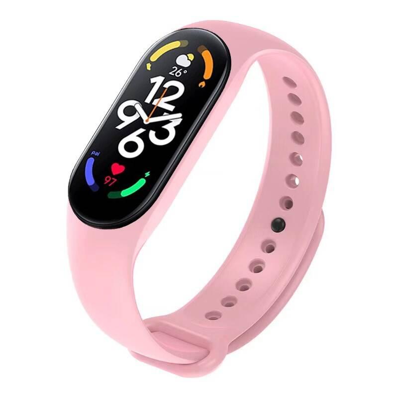 Řemínek RhinoTech na Xiaomi Mi Band 7 - světle růžový