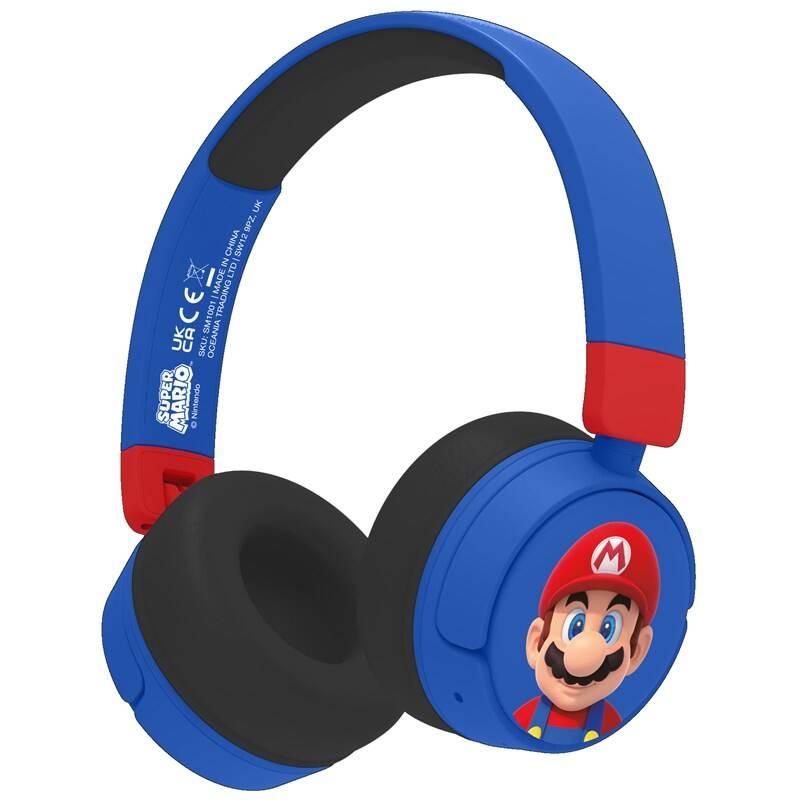 Sluchátka OTL Technologies Super Mario Kids Wireless modrá