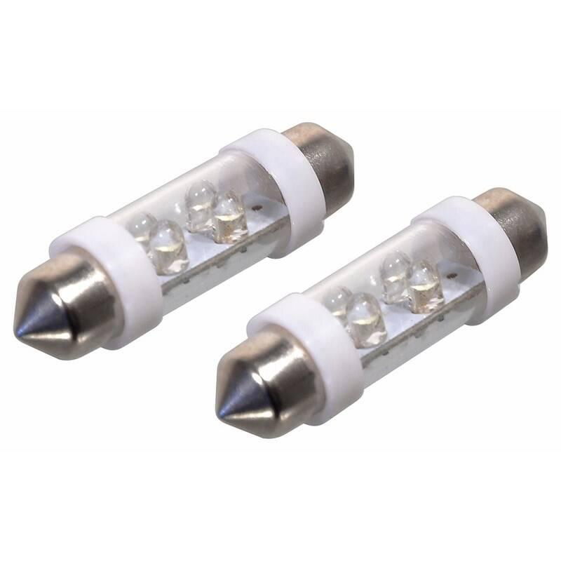 Autožárovka Compass 33725 4LED 12V suf. SV8.5 bílá 2ks