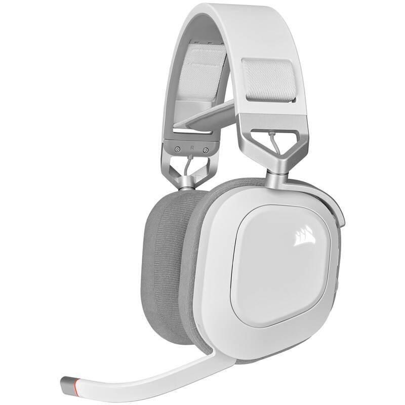 Headset Corsair HS80 RGB Wireless bílý