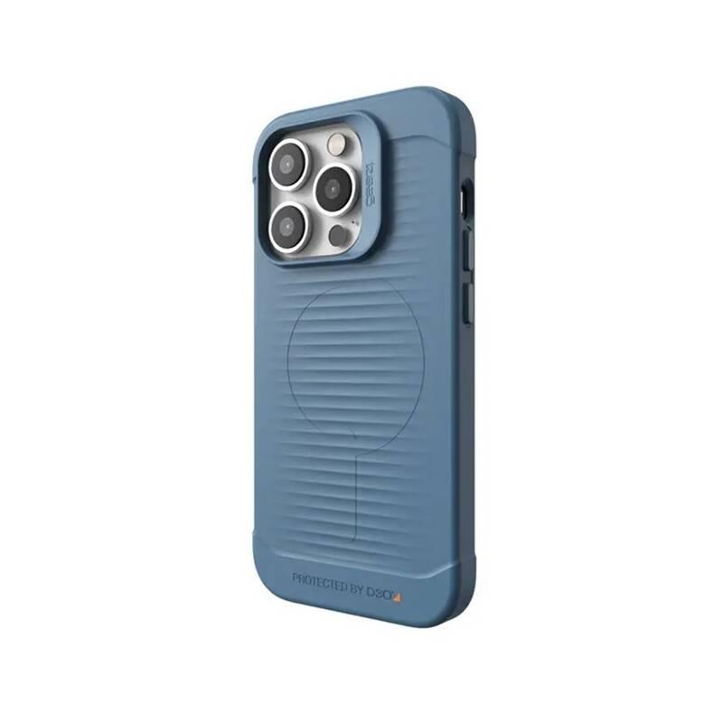 Kryt na mobil Gear4 D3O Havana Snap na Apple iPhone 14 Pro modrý