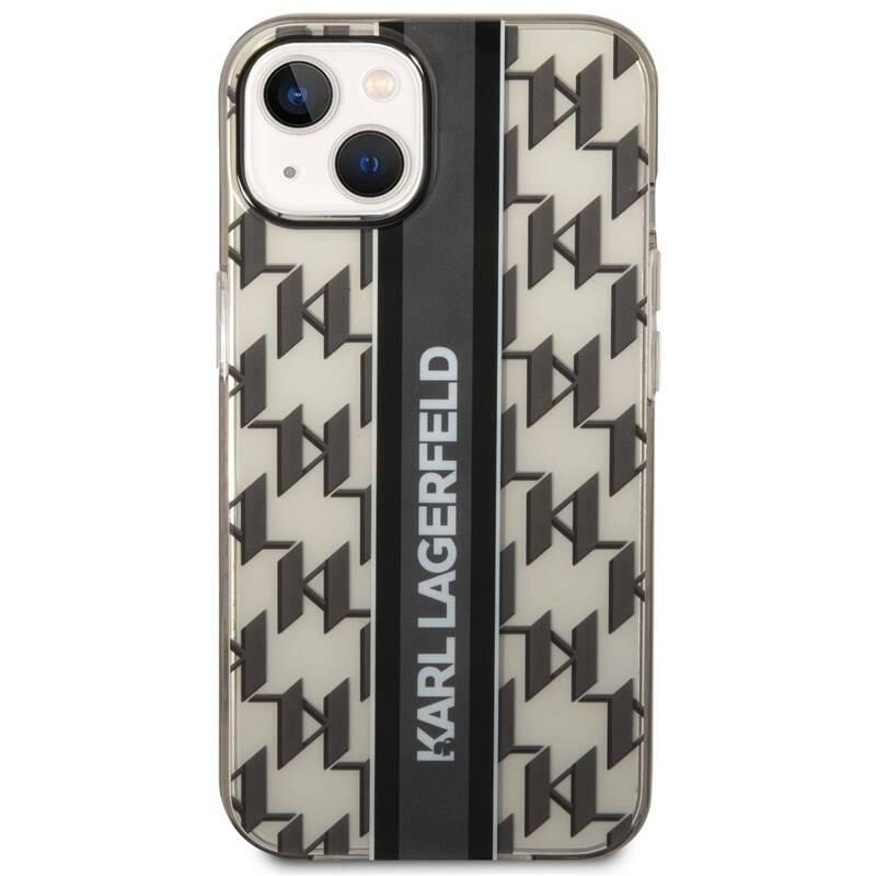Kryt na mobil Karl Lagerfeld Monogram Vertical Stripe na Apple iPhone 14 Plus černý