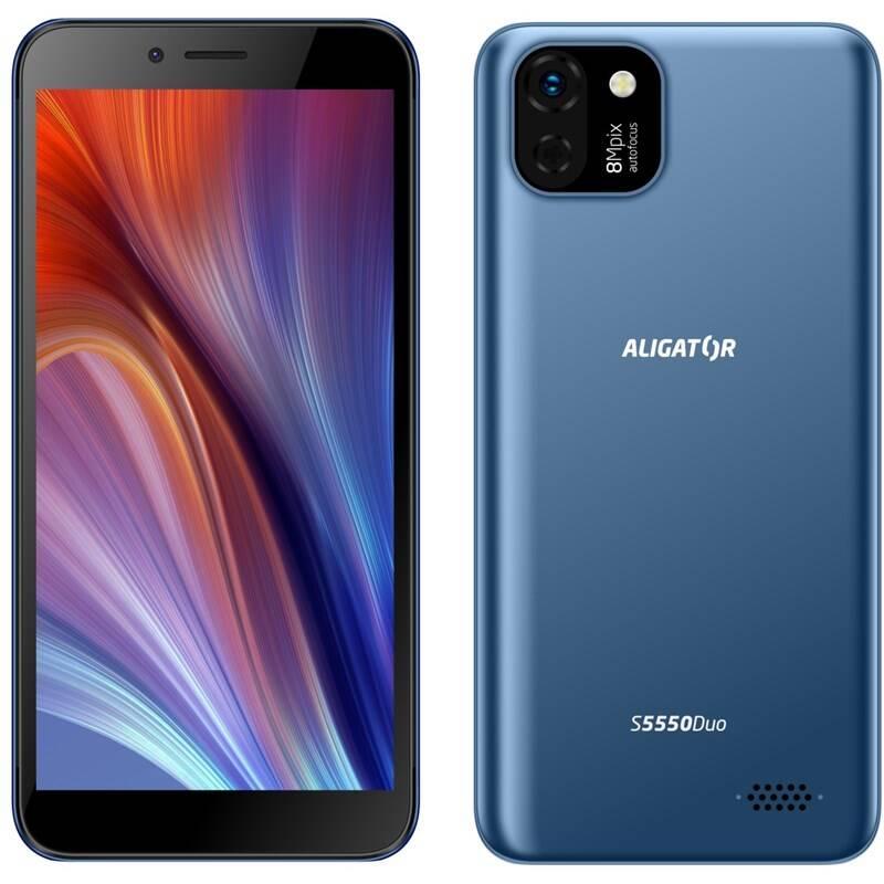 Mobilní telefon Aligator S5550 Duo modrý