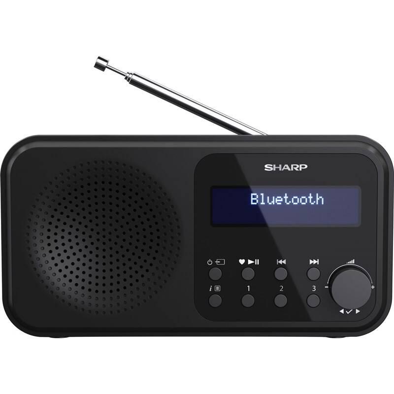 Radiopřijímač s DAB Sharp DR-P420 černý, Radiopřijímač, s, DAB, Sharp, DR-P420, černý