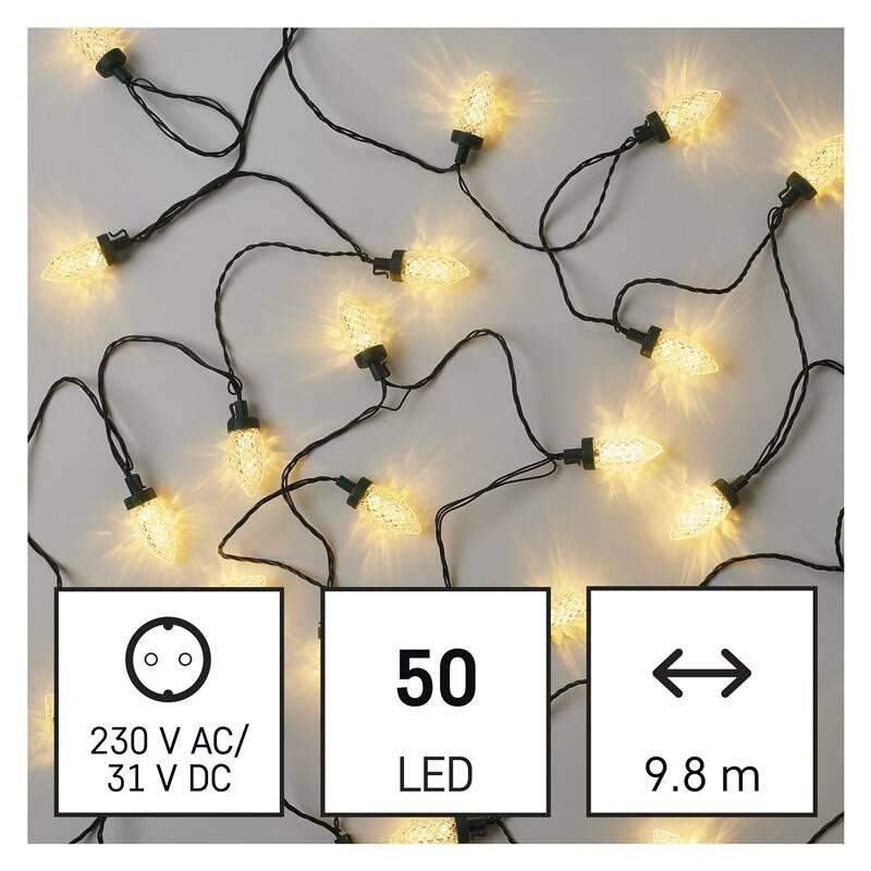 Vánoční osvětlení EMOS 50 LED řetěz