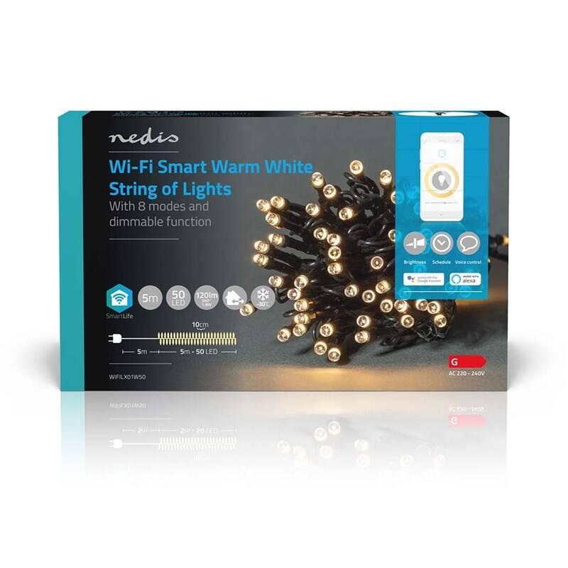 Vánoční osvětlení Nedis SmartLife LED, Wi-Fi,