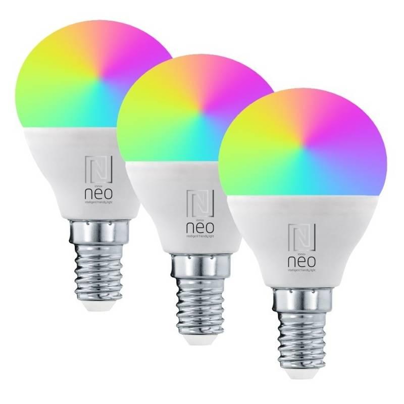 Chytrá žárovka IMMAX NEO LITE SMART LED E14 6W RGB CCT barevná a bílá, stmívatelná, Wi-Fi, P45, TUYA, 3ks