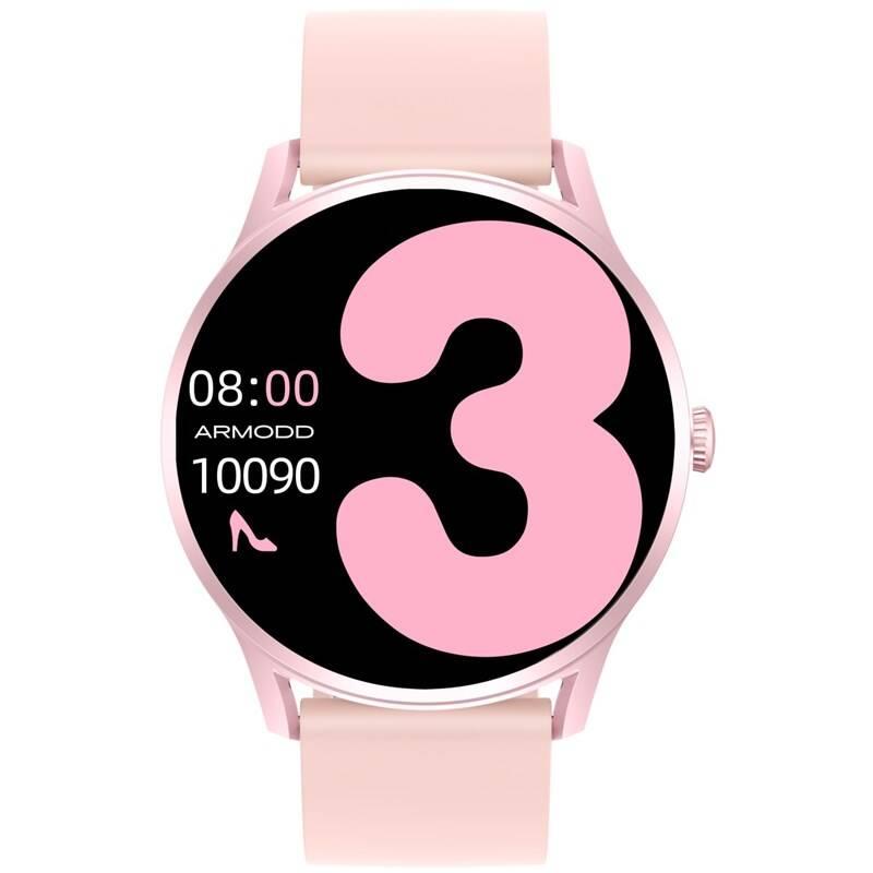 Chytré hodinky ARMODD Wristcandy 3 růžové, Chytré, hodinky, ARMODD, Wristcandy, 3, růžové