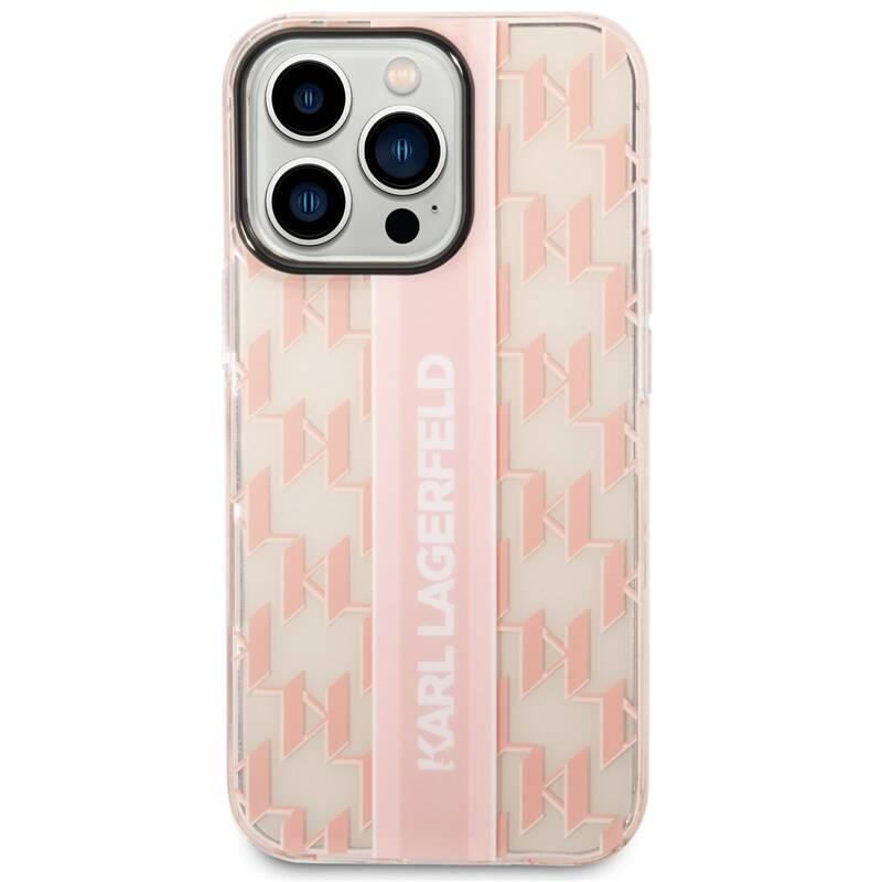 Kryt na mobil Karl Lagerfeld Monogram Vertical Stripe na Apple iPhone 14 Pro Max růžový, Kryt, na, mobil, Karl, Lagerfeld, Monogram, Vertical, Stripe, na, Apple, iPhone, 14, Pro, Max, růžový