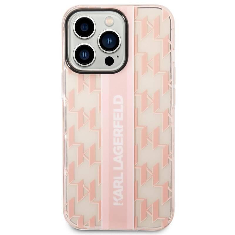 Kryt na mobil Karl Lagerfeld Monogram Vertical Stripe na Apple iPhone 14 Pro růžový, Kryt, na, mobil, Karl, Lagerfeld, Monogram, Vertical, Stripe, na, Apple, iPhone, 14, Pro, růžový