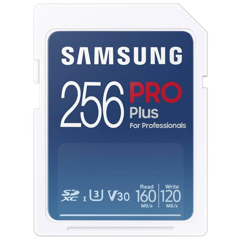 Paměťová karta Samsung PRO Plus SDXC 256 GB USB adaptér