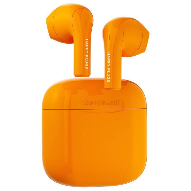 Sluchátka Happy Plugs Joy oranžová