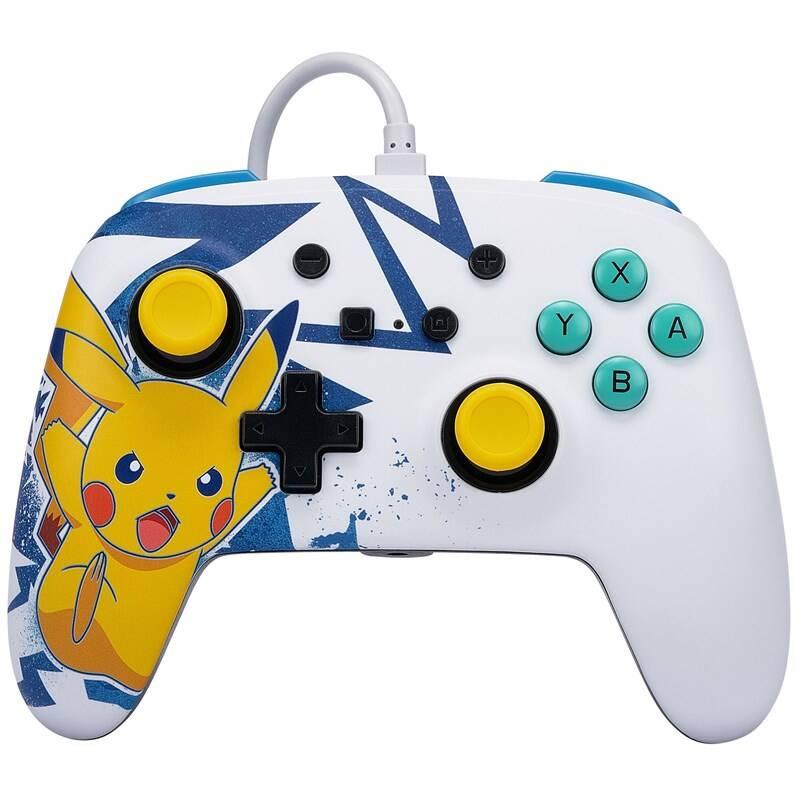 Gamepad PowerA Enhanced Wired pro Nintendo Switch - Pikachu High Voltage