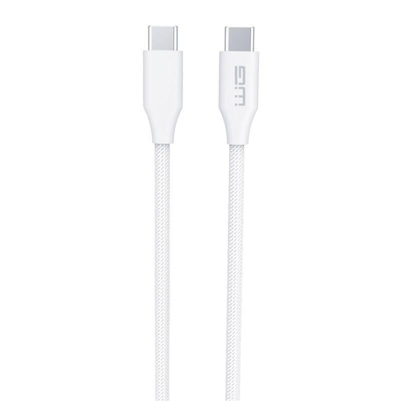 Kabel WG USB-C USB-C, 60W, 2m bílý