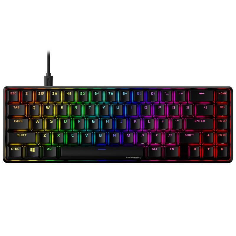 Klávesnice HyperX Alloy Origins 65 - Red, US Layout černá