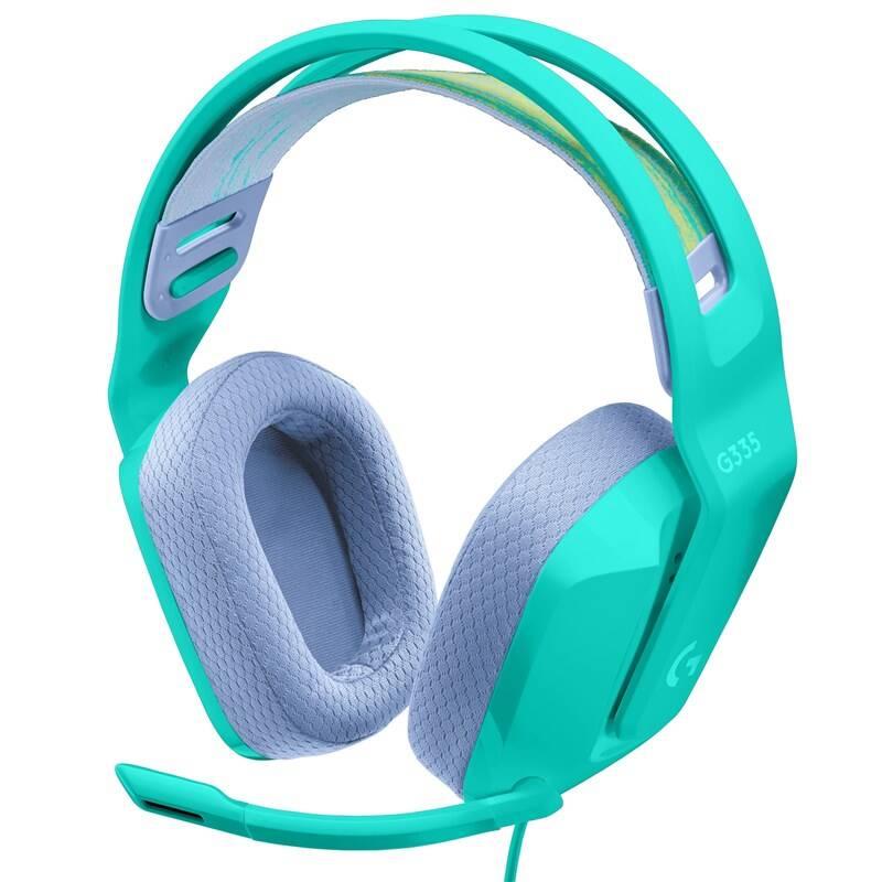 Headset Logitech G335 Wired Gaming zelený