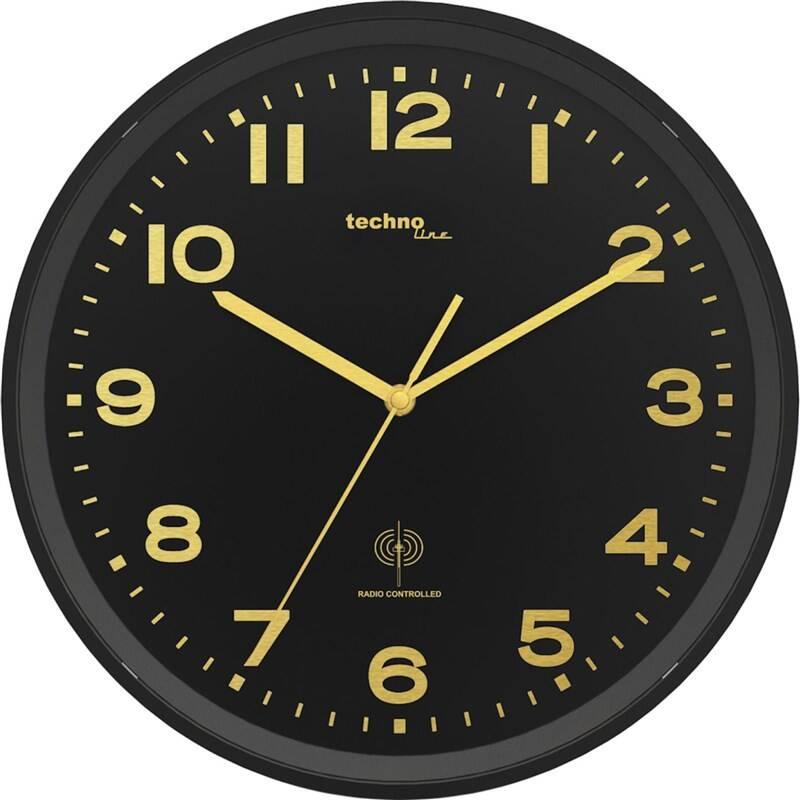 Nástěnné hodiny TechnoLine WT 8500-1 černé zlaté, Nástěnné, hodiny, TechnoLine, WT, 8500-1, černé, zlaté