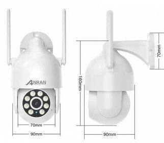 Bezpečnostní kamera ANRAN AR-P2 50W (EN), Bezpečnostní, kamera, ANRAN, AR-P2, 50W, EN,