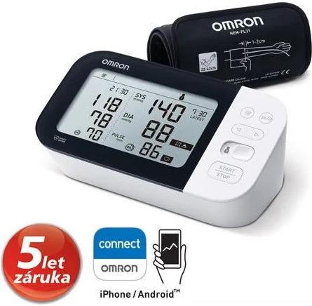 Automatický měřič krevního tlaku na paži M7 Intelli IT, Automatický, měřič, krevního, tlaku, na, paži, M7, Intelli, IT