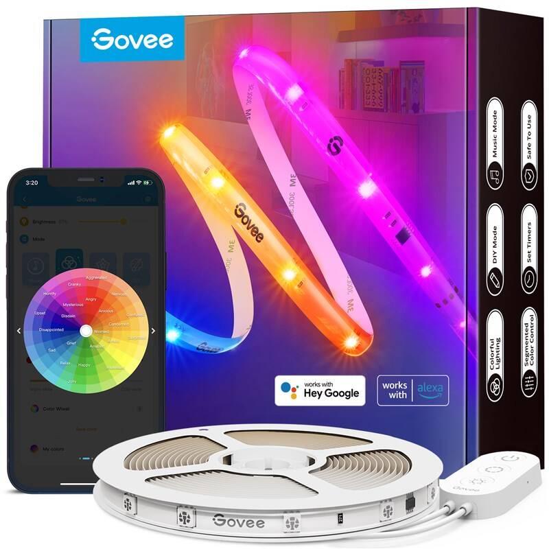 LED pásek Govee WiFi RGBIC Smart PRO, 10m - extra odolný