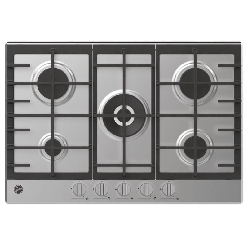 Plynová varná deska Hoover H-HOB 300 GAS HHG75WK3X - 75 cm nerez